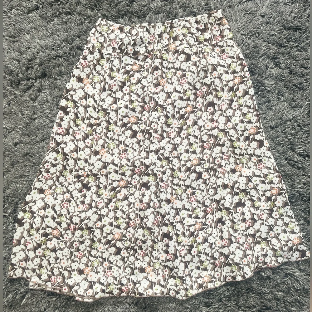 CHRISTOPHER & BANKS FLORAL SKIRT Size 4